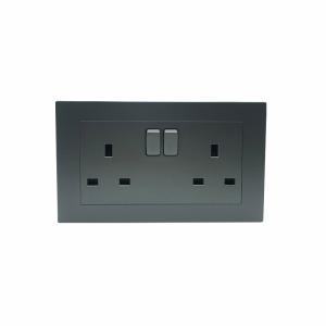China British Standard 146mmx86mm Double Outside Socket 13A 250V on sale