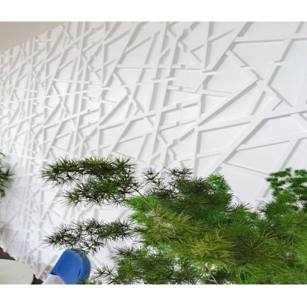 19.7'*19.7' Gold Light Weight 3D PVC Decoration Wall Panel For Company Logo Backdrop