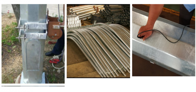 8m 11m 12m IP65 Optical Assembly Street Light Poles with Electroshock Resistance