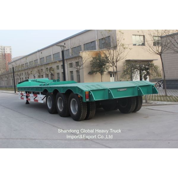 3 Axle 40ton 13.45m Wabco BPW Axles Air Suspension Flatbed Semi Trailer