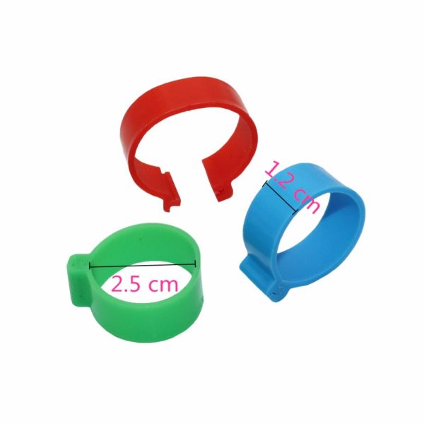 Dove / Spiral Leg Rings , Plastic Chicken / Pigeon Clip Rings Inner Diameter 25mm