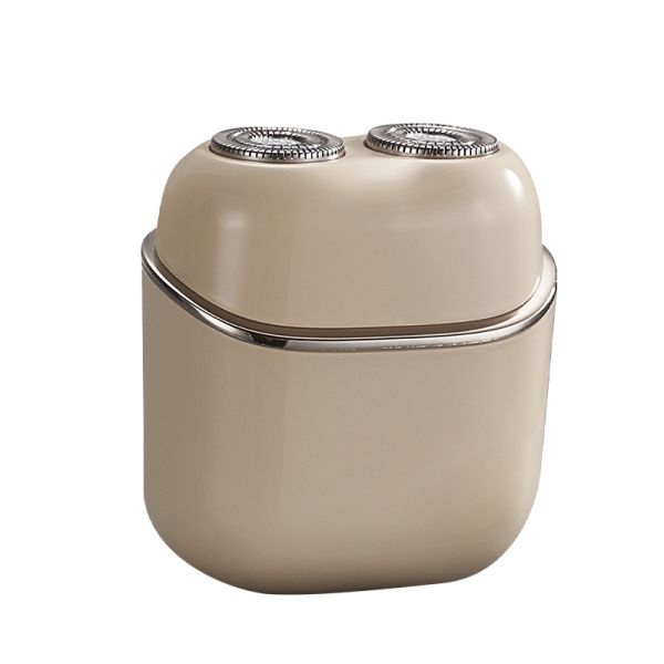 Portable Mini Dual-Head Electric Shaver Fully Washable with Magnetic Floating Design for Men