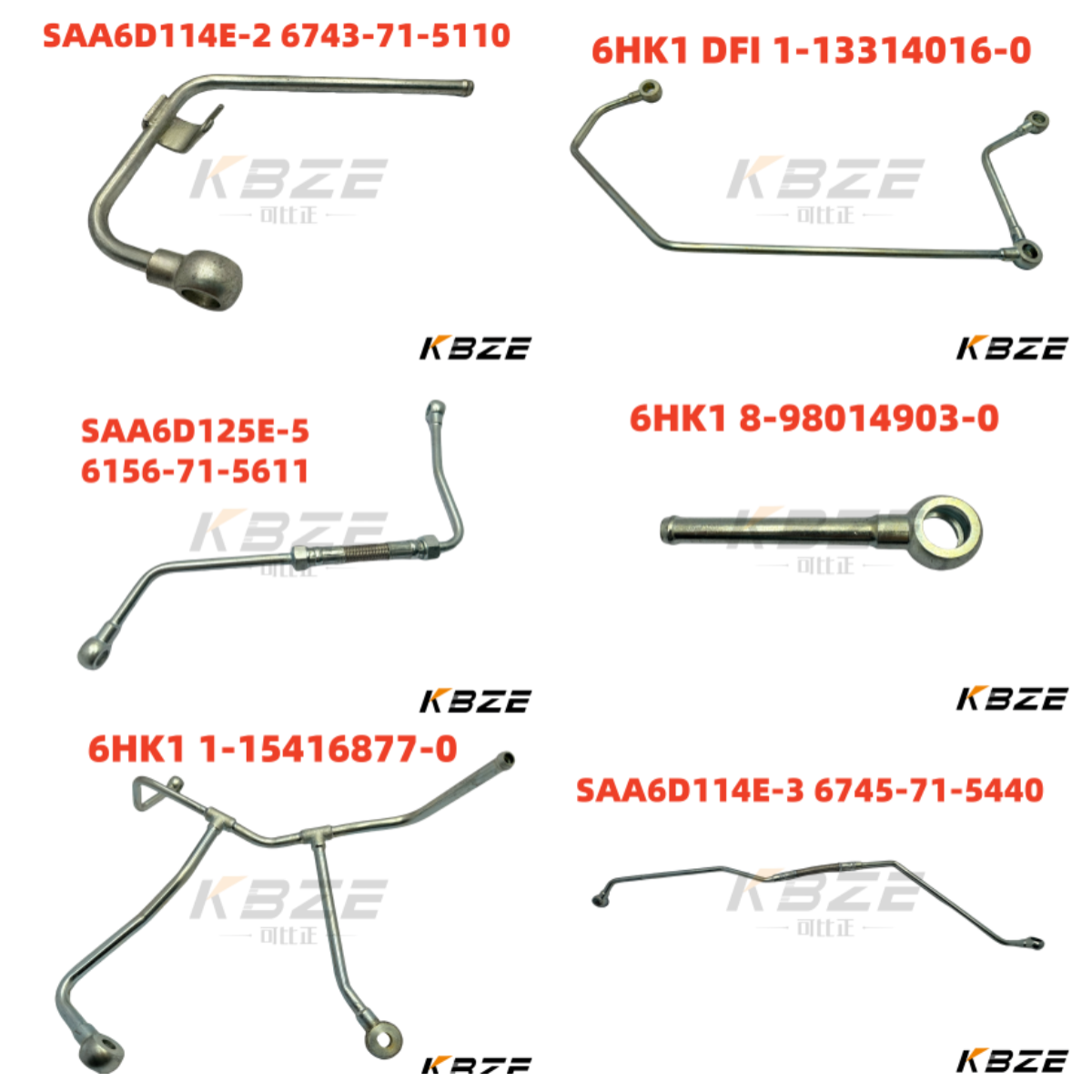 KOMATSU PC400 PC450 EXCAVATOR 6156-71-6830 DIESEL FUEL SUPPLY TUBE FITS SAA6D125E-3 ENGINE