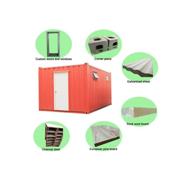 Tailor-made Solar Power Casas Prefabricadas Prefab Houses 20ft 40ft Shipping Container Homes