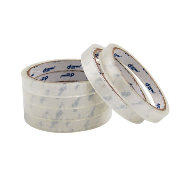 6 Rolls Transparent Yellow Bopp Self Adhesive Logo Tapes With Wrap For Amazon