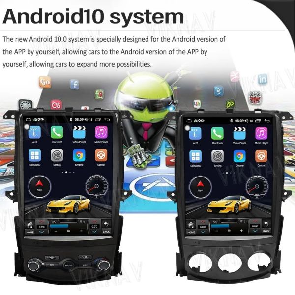 12.1inch Touch Screen Setereo For 2008-2018 Nissan 307Z Multimedia Player GPS Navigation Wireless Carplay 4G wifi