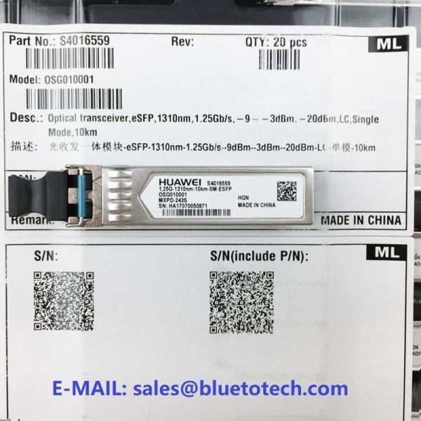 Huawei SFP - GE - LX - SM1310 Optical Transceiver ESFP GE Single Mode 1.25G 1310nm 10km LC 02315200