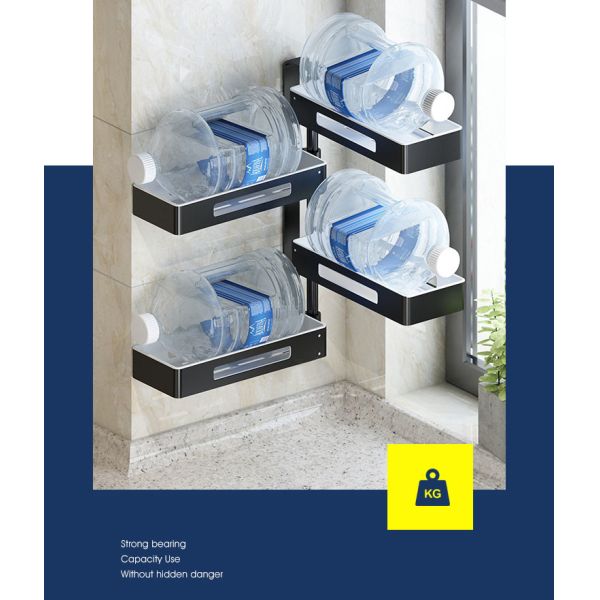 Adjustable Wall Spice Rack Organizer 304 Stainless Steel Material