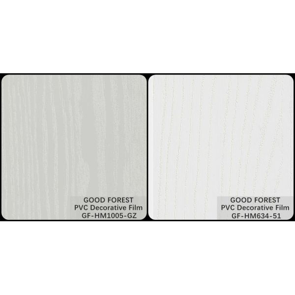 Cabinet Wood Grain PVC Decorative Film Pure Colour Blistering