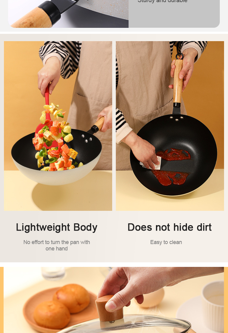 Medical Stone Ollas Cast Iron Cookware Set Non Stick Modern Design Style