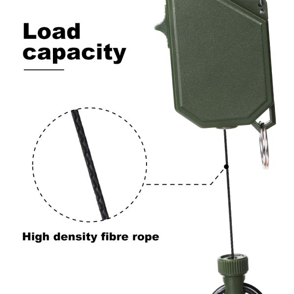 Deyi Badge Reel Heavy Duty Multitool Carabiner Badge Holder Retractable Keychain Clip Id Holder