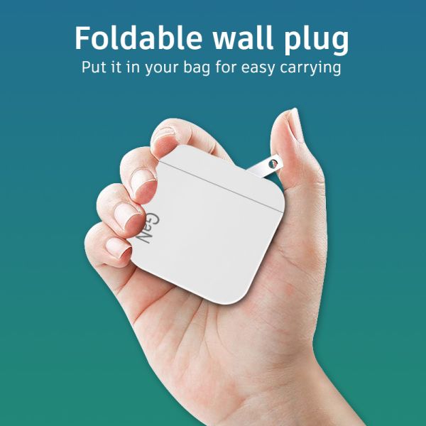 65W 3.0 GaN USB C Charger Type C Foldable Adapter With 3 Port