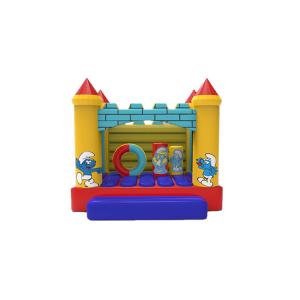 Buy cheap Commercial Grade Small Size Inflatable Smurfs Jumping Bounce House from wholesalers