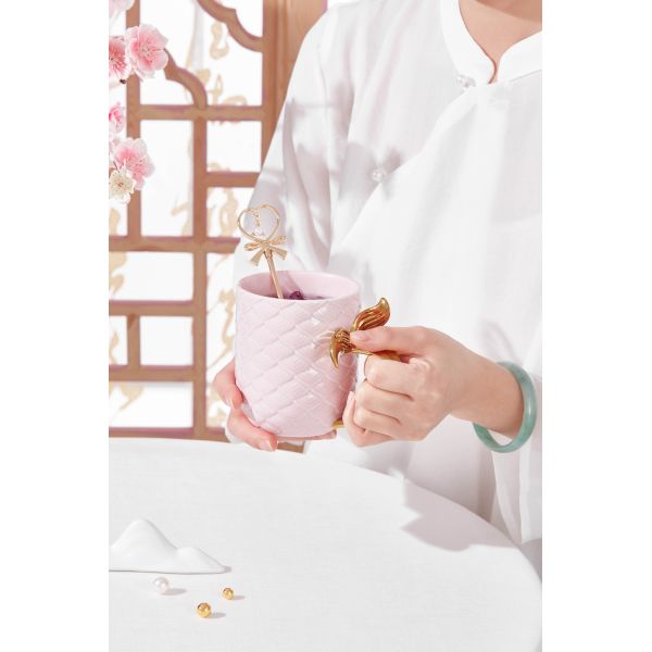 Coffee Mug With Gold Handle Rough Clay Coffee Mug White Ceramic Mug Tazas