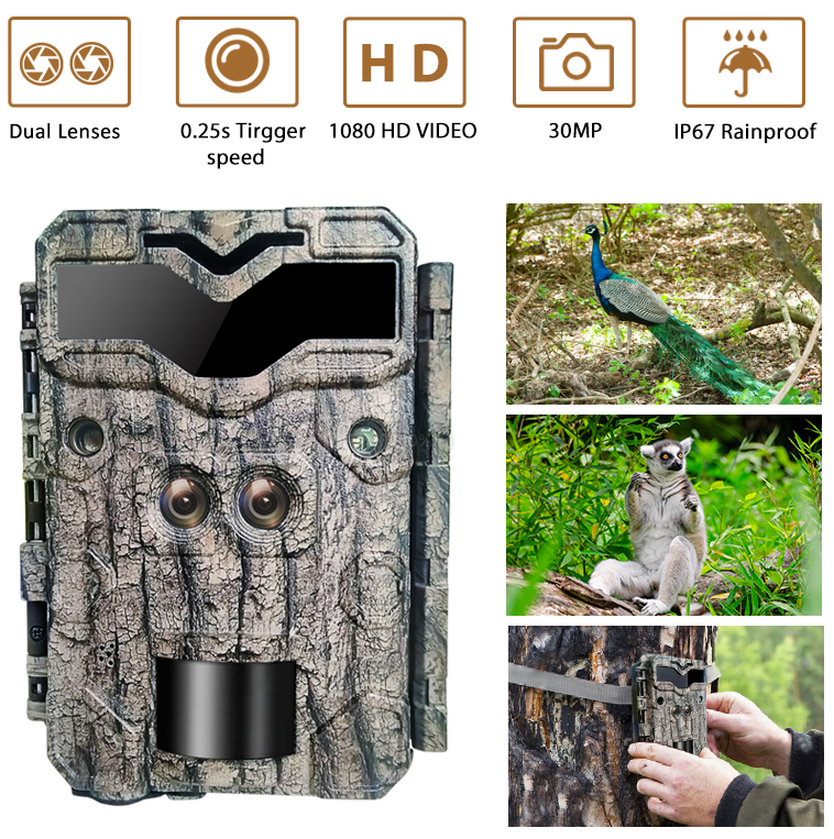 Waterproof 4K Ultra HD Hunting Trail Camera Outdoor night camera wildlife infrared with motion sensor