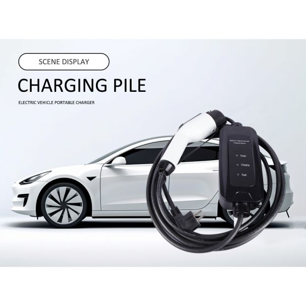 Portable Outdoor Rated EVSE Electric Vehicle Charging Pile 110V-250V