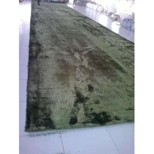 China Muslim Big size 4x25m Polyester Silk Mixed With Microfiber Shaggy Rug Shining Carpet wholesale