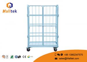 China Roll Container Large Supermarket Trolley , Durable Warehouse Storage Trolley on sale