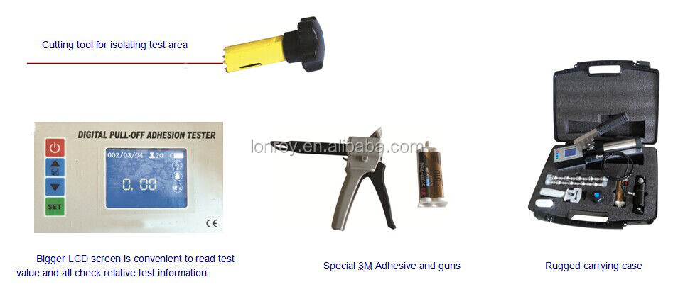 Pull-off Coating Adhesion Tester,Digital Pull Off Adhesion Tester,Bond Strength Usage Pull-off Adhesion Tester