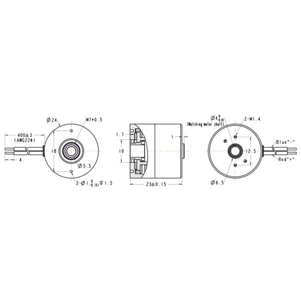 10001rpm DC Motor Brake , 24K/W Electric Braking Of Dc Motor