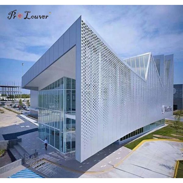 Modern Outdoor Decorative Perforated Aluminum Metal Facade Panel