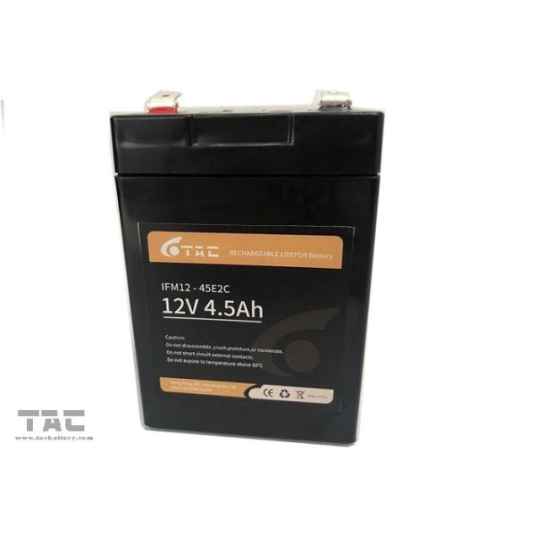 Quality Electrical Motor Car 4.5ah 12V LiFePO4 Battery Pack for sale