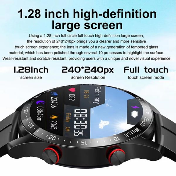 Dual ECG Monitoring HW20 1.8 Inch Smart Watch hiking BT Call Waterproof