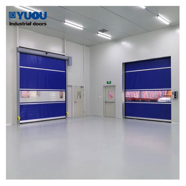 PVC Industrial High Speed Roller Shutter Door 6000mm 220V Automatic Open