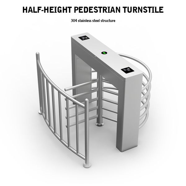 120 Degree Semi Automatic Waist Height Turnstile High Security