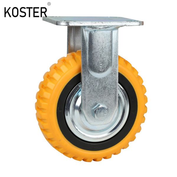 5′ ′ Caster Wheels Heavy Duty Swivel Casters PVC Wheel with Top Plate and Double Bearing