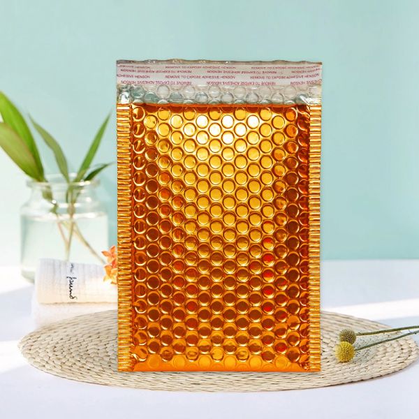 Shock Resistant Aluminized Film Metallic Bubble Bags Customizable