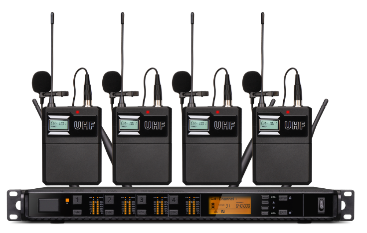 Professional Stage UHF True Headset Wireless Microphone AD24D