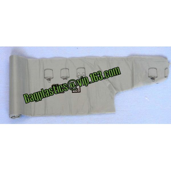 Kitchen Handle-Tie Trash Bags,Recyclable Plastic Shopping Bags With Flat Bottoms,Reusable Grocery Shopping Bags, Bagease