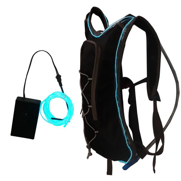 2L-2.5L Polyester Outdoor Sports Hiking Running Bicycle LED Lights Hydration Bladder Water Bladder Bag Hydration Backpac