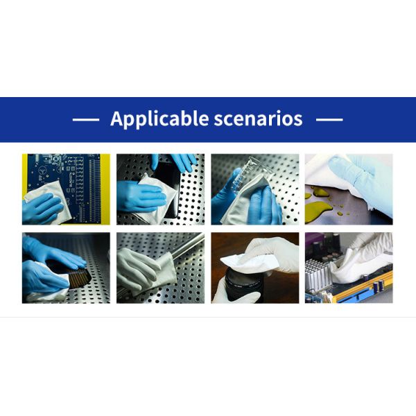 100pcs Multi PU Cleanroom Paper PP Meltblown Floor Cleaning Wiper