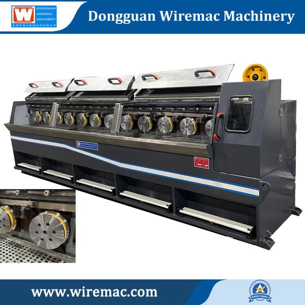 Straight Line Wet Type Dual Wire Drawing Machine With Online Annealer