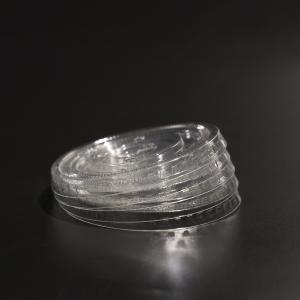 Round Plastic Cup Lid Flexible Leakproof Plastic Snap On Lids