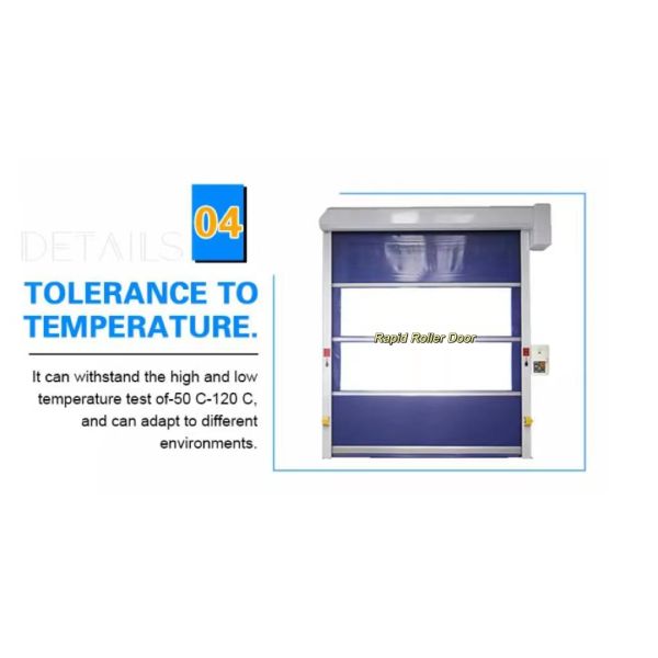 Industry Fast Rapid Roller Door Automatic Rolling Shutter PVC Thermal Insulation