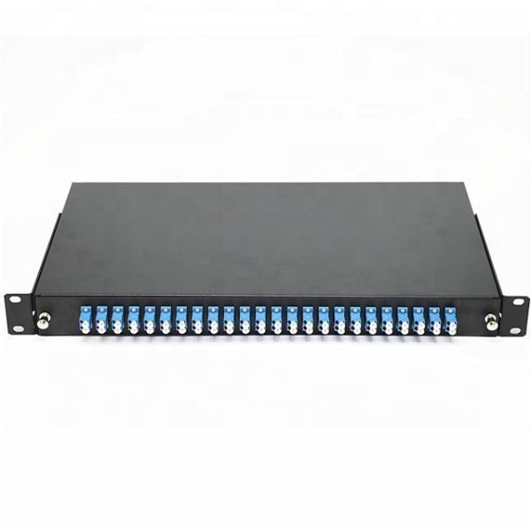 19 Inch Structure Wall Mounted 24 Port LC Duplex Adapters Fiber Optic Terminal Box