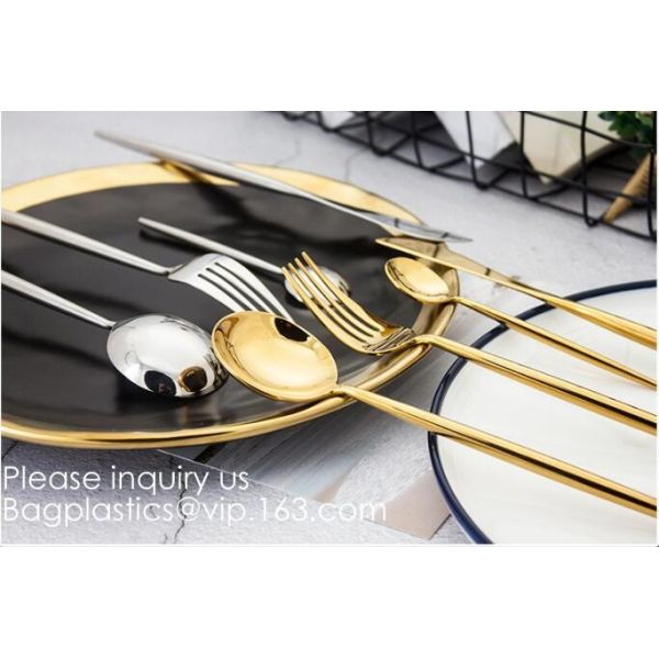Cutlery Purple Flatware Tianjin Stainless Steel Cutlery,Elegant Design Stainless Steel Flatware Copper Coating Rose Gold