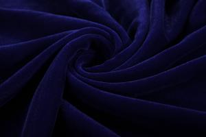 China Vintage Blue Micro Velvet Fabric / Patterned Velvet Dress Fabric wholesale
