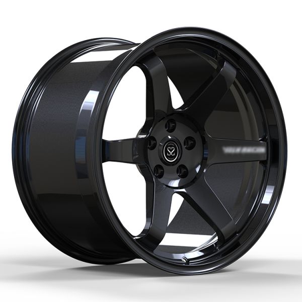 Mustang 1 Piece Forged Wheels TE37 19x12 Gloss Black