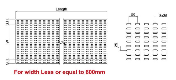 Adjustable Cable Tray Roll Forming Machine Galvanized Steel 600mm With Perforated Holes