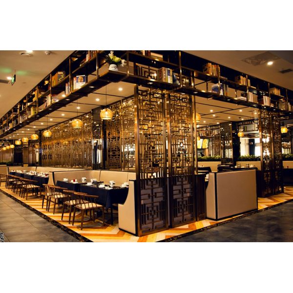 Hairline Black Stainless Steel Perforated Panels For Hotels/Villa/Lobby/Shopping Mall