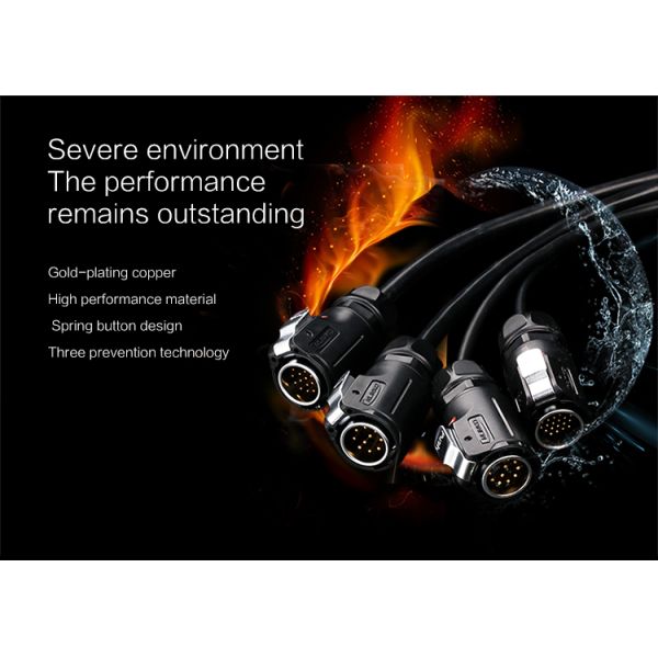 CNLINKO M24 Plug and Socket 10 Pin Aviation Waterproof Power signal Cable Plug Connector