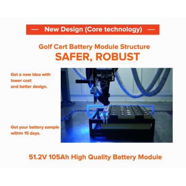 LiFePo4 Lithium Battery OEM ODM Rechargeable 51.2V 60AH 105AH 150AH 200AH Lithium Ion Battery Pack For EV/RV Golf Cart 1