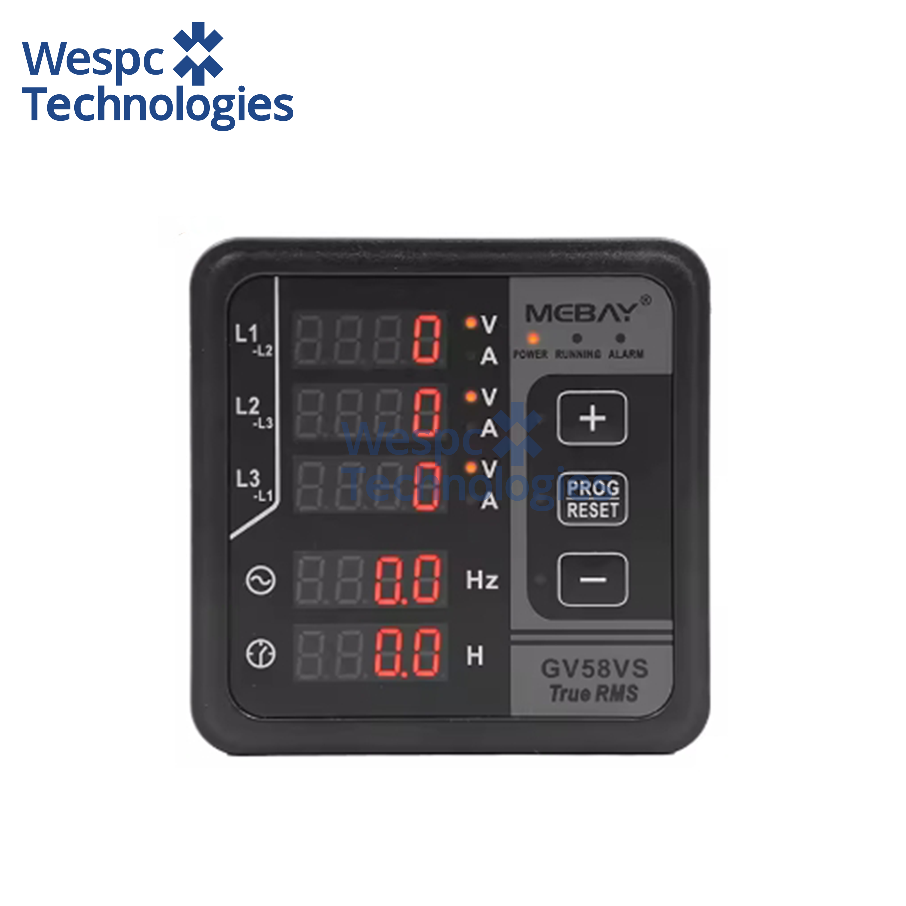 China WESPC Original GV58VS Engine Digital Multi-functional Meter Generator Parts on sale