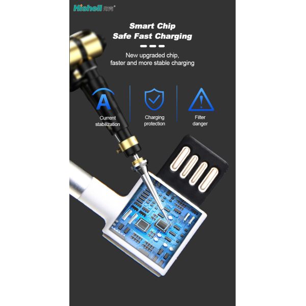 Stainproof 3A Micro Elbow Data Cable Multifunctional Antifreeze