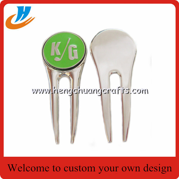 Golf ball marker hat clip and divot tool set customized/Golf accessory cheap wholesale