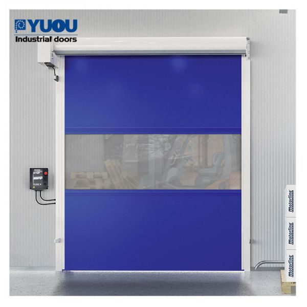 PVC Industrial High Speed Roller Shutter Door 6000mm 220V Automatic Open